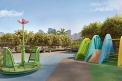 Playground com lounge integrado
